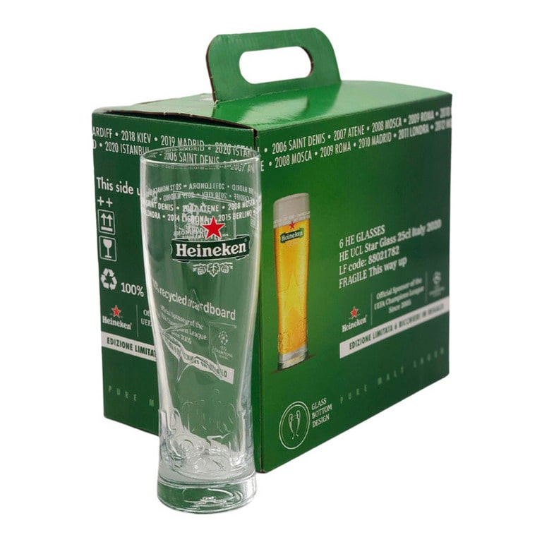 BICCHIERI HEINEKEN STAR U.C.L HKN 25CL (6 pz)